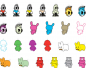 Kidrobot Superflat Keychain Series. 1 x Random Blindbox (foil)