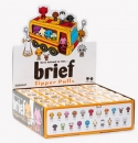 Kidrobot BEST FRIENDS IN THE BRIEF ZIPPER PULLS BOX BY DEVIL ROBOTS