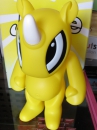 Jouwe yellow Vinyl Toy by Kuso Vinyl