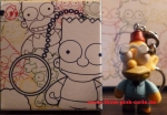 KIDROBOT X SIMPSONS KEYCHAINS Abraham Simpson /Grampa 1.5-INCH open Blindbox
