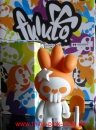fuluto Mini Series from KUSOvinyl and Tobyhk, 4inch blink fuluto white / orange, Rabbit Skull Figures