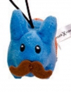 Kidrobot Happy Labbit Plush "Cute N' Crazy" Mini Series 2015 by Frank Kozik - blue