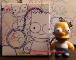 KIDROBOT X SIMPSONS KEYCHAINS Homer 1.5-INCH open Blindbox