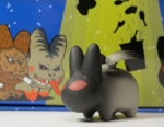 Kidrobot LORE of the LABBIT Mini Series Black Angel Of Death Archangel  - Smorkin Labbit Mini Series 6