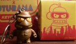 KIDROBOT X FUTURAMA KEYCHAINS 1.5-INCH Lrrr 1 x open Blindbox
