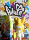 fuluto Mini Series from KUSOvinyl and Tobyhk, 4inch rocko fuluto white / yellow, Rabbit Skull Figures
