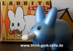 Kidrobot Happy Labbit Mini Series from Frank Kozik -blue Labbit with bones