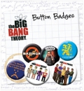 Big Bang Theory Ansteck-Badges 6er-Pack Icons