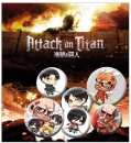 Attack on Titan Ansteck-Badges 6er-Pack Mix 2 [Preorder 08/2016]